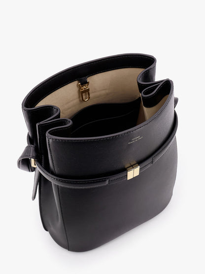 Belted leather bucket bag thumbnail
