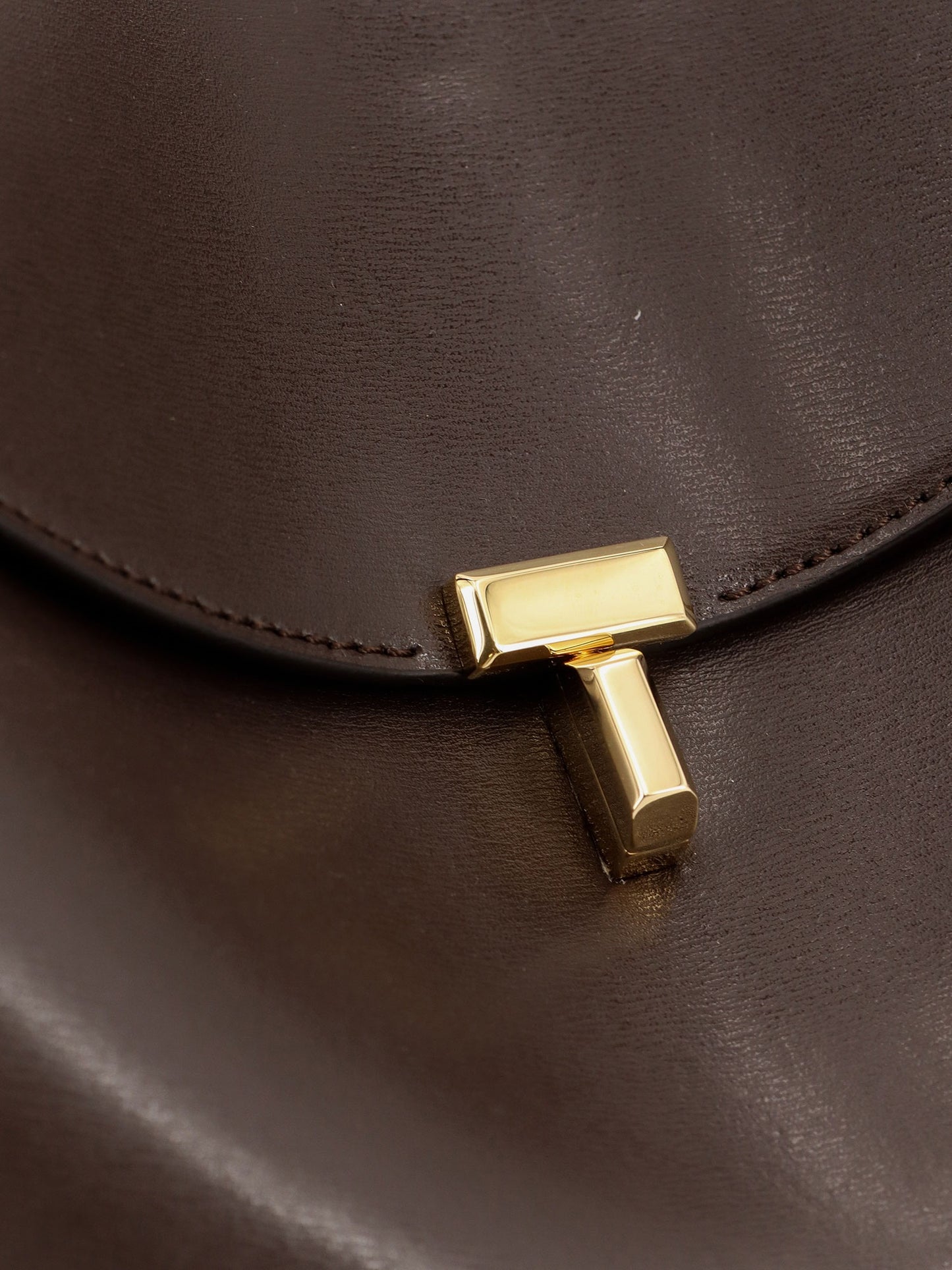T-Lock Leather Handbag