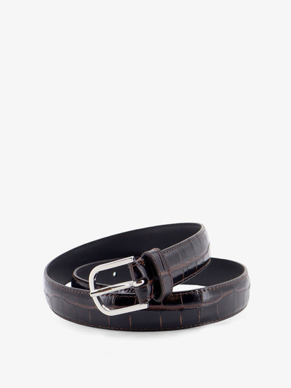 Cintura Slim in pelle Croco-Embossed thumbnail
