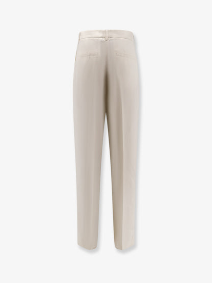 Double-pleat fluid viscose trousers thumbnail