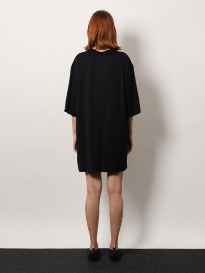 Relaxed Tee lyocell and cotton short dress thumbnail