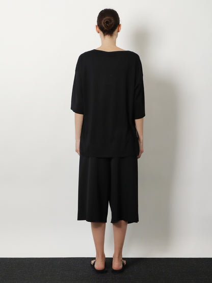 Longline wool blend sweater thumbnail