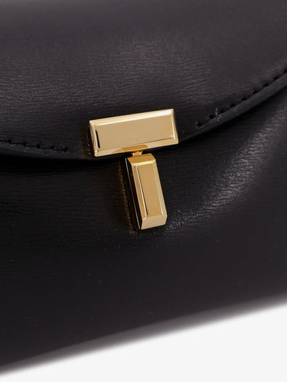 Mini T-Lock leather clutch thumbnail