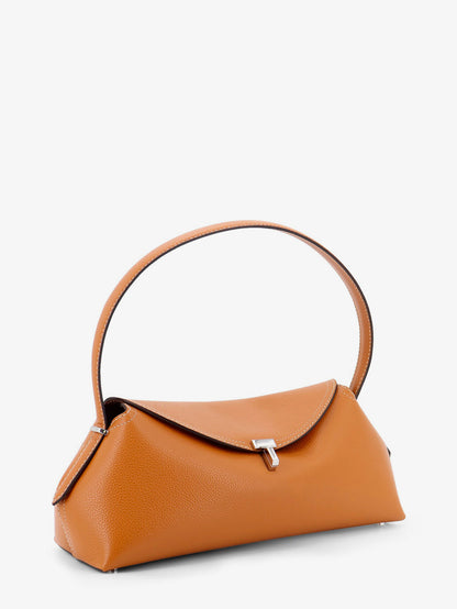 T-Lock hammered leather shoulder bag thumbnail