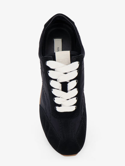 Sneakers in nylon e suede con dettaglio impunture all-over thumbnail