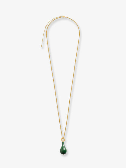 Medium jade drop necklace thumbnail