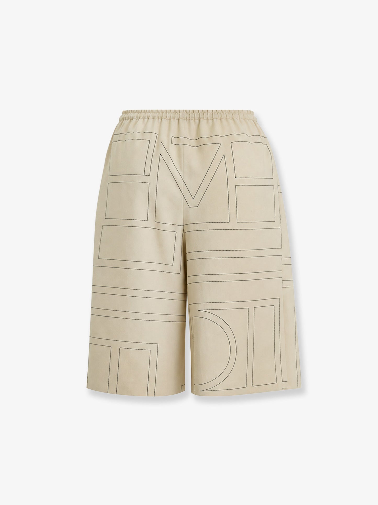 Organic silk bermuda shorts