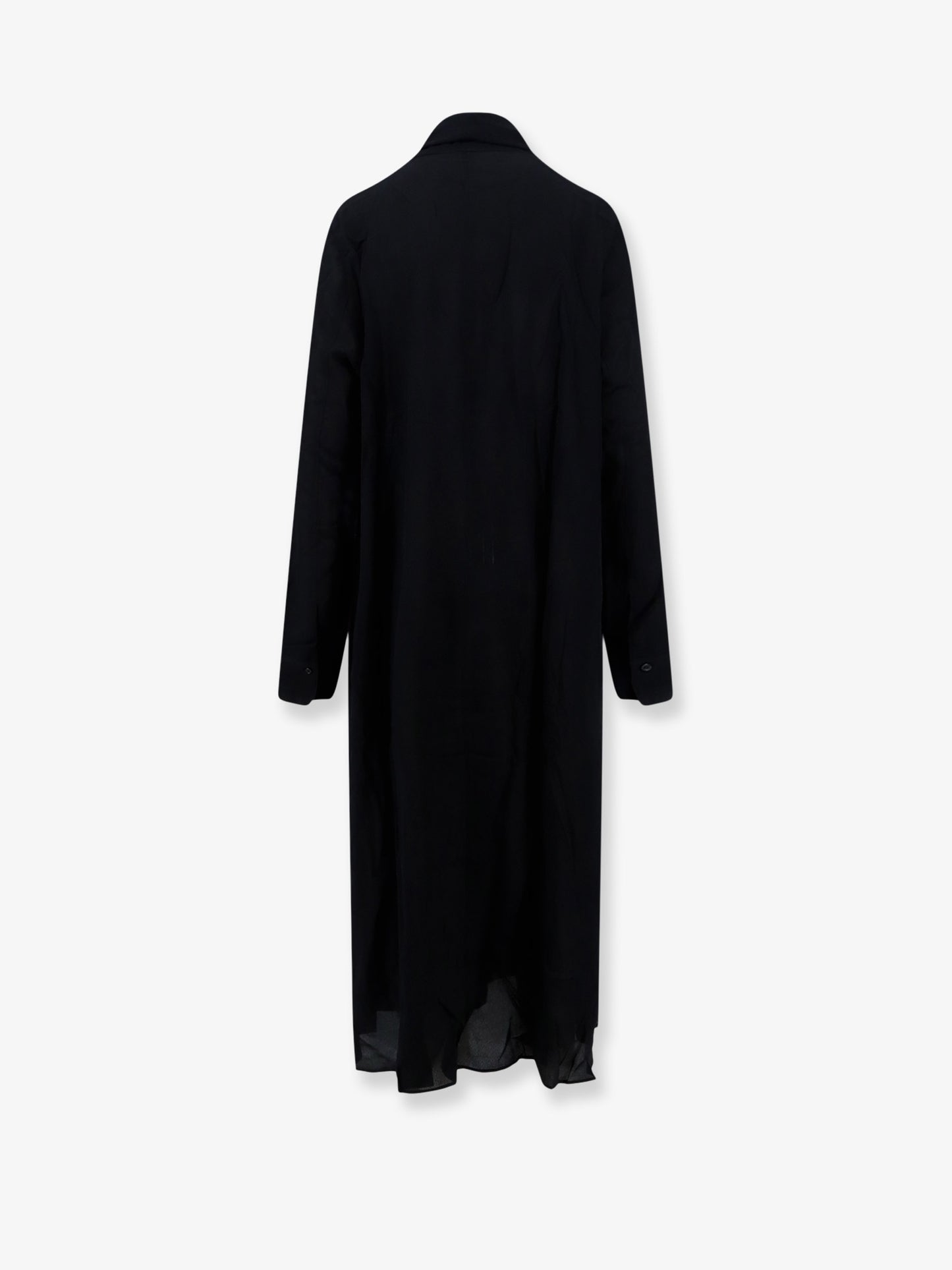 Rounded Neckline recycled viscose dress