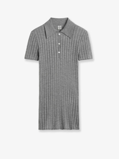 Cashmere and silk blend polo shirt thumbnail