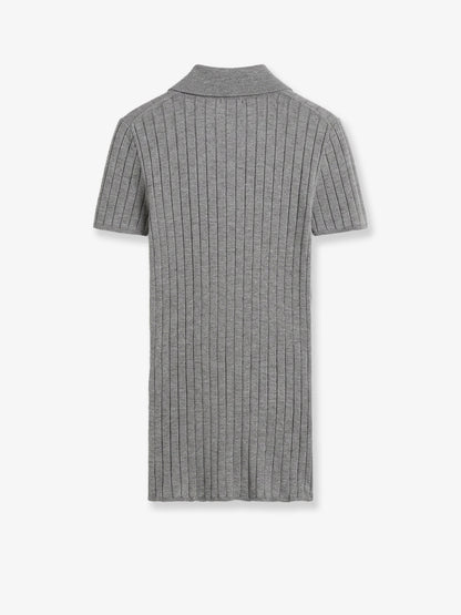 Cashmere and silk blend polo shirt thumbnail