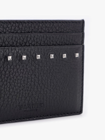 Leather card holder with stud detail thumbnail