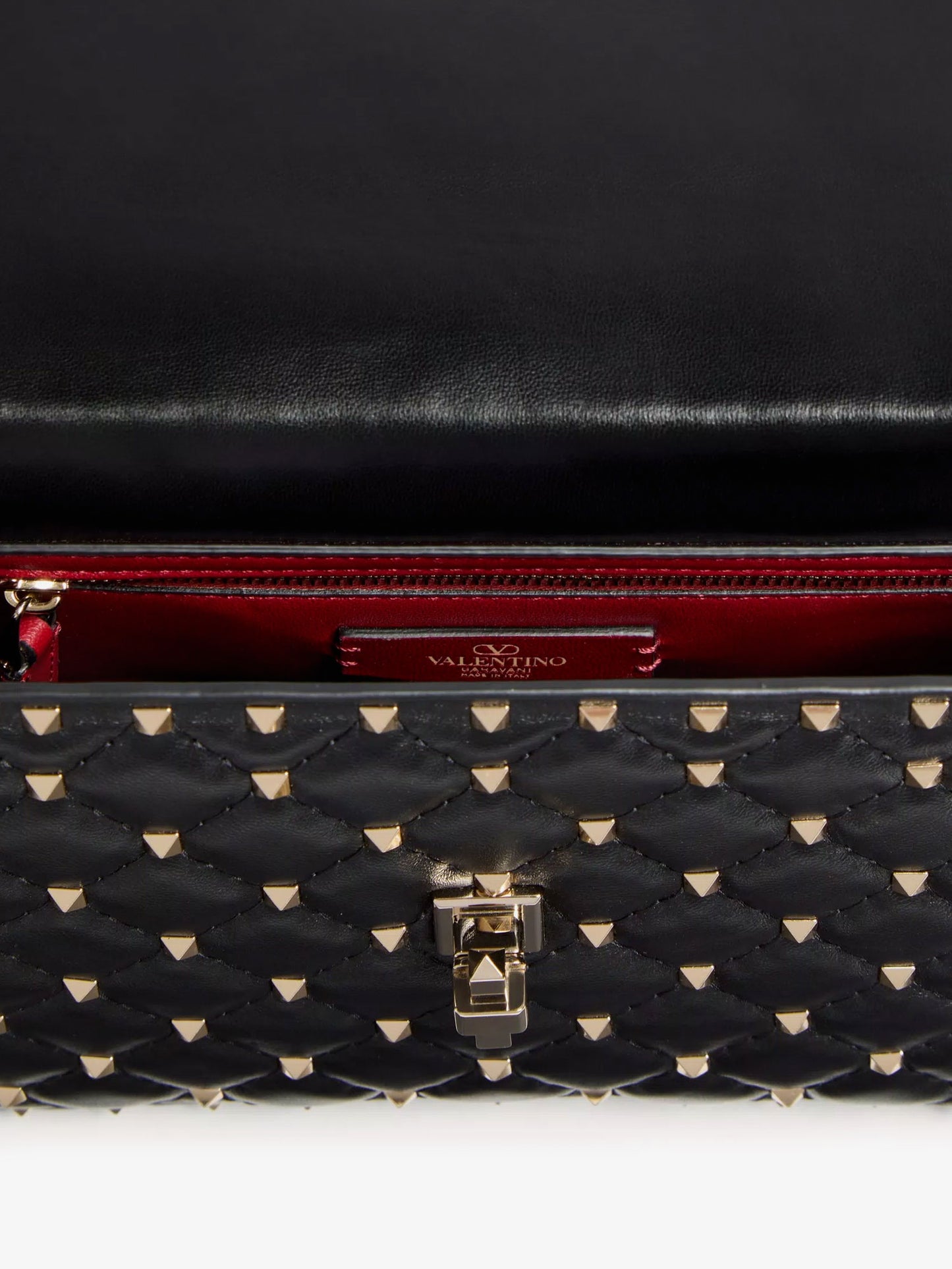 Rockstud Spike leather crossbody bag with iconic all-over studs