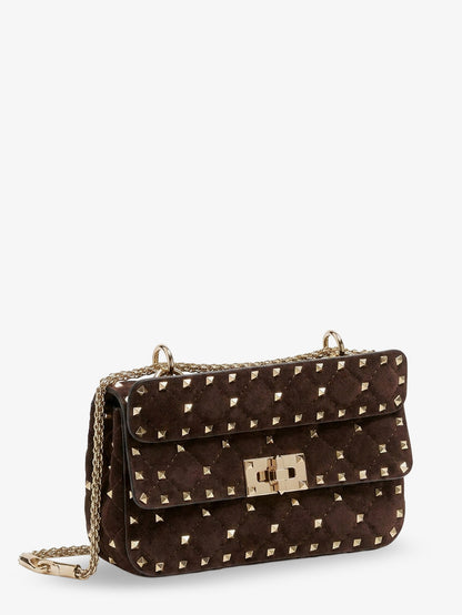 Rockstud Spike suede crossbody bag with all-over studs thumbnail