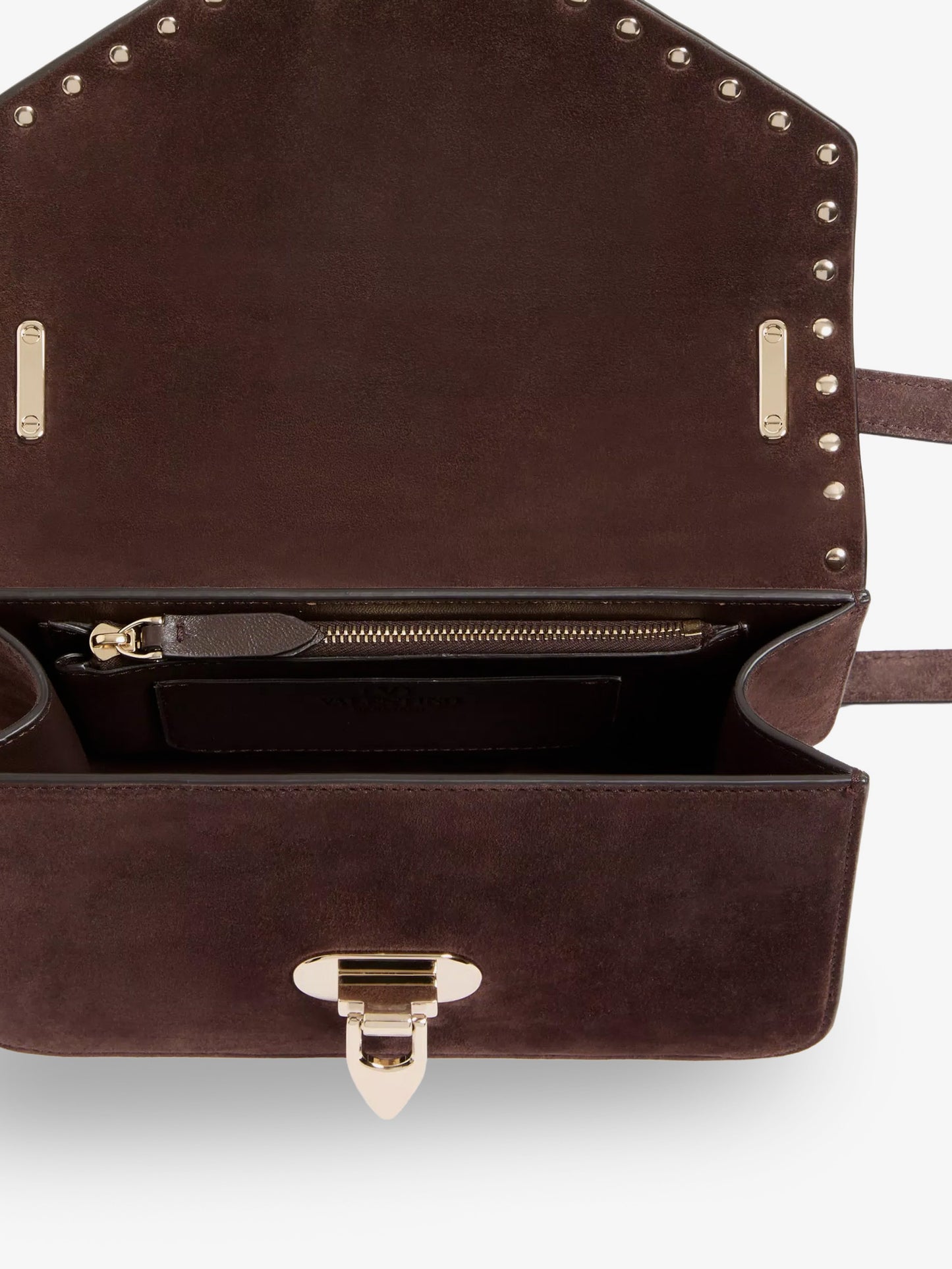 Borsa a tracolla Rockstud in suede
