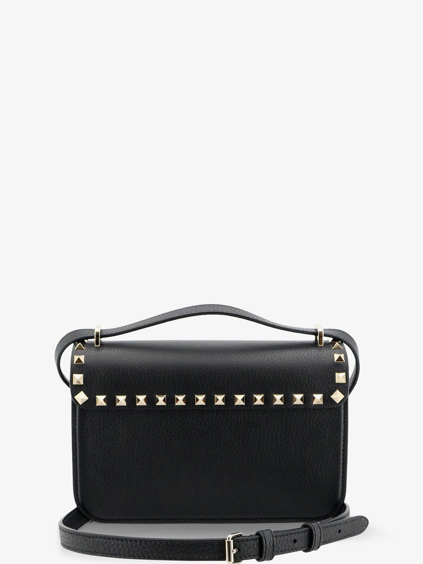 Rockstud leather crossbody bag with stud detail
