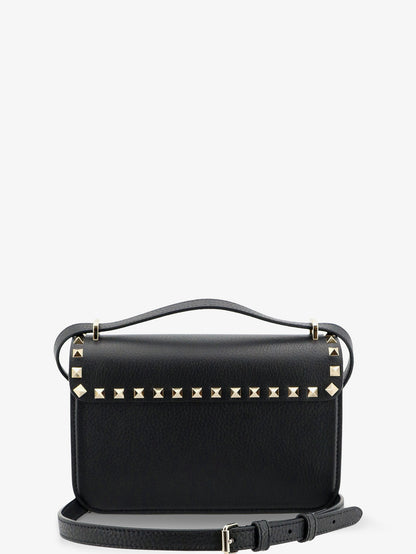 Rockstud leather crossbody bag with stud detail thumbnail