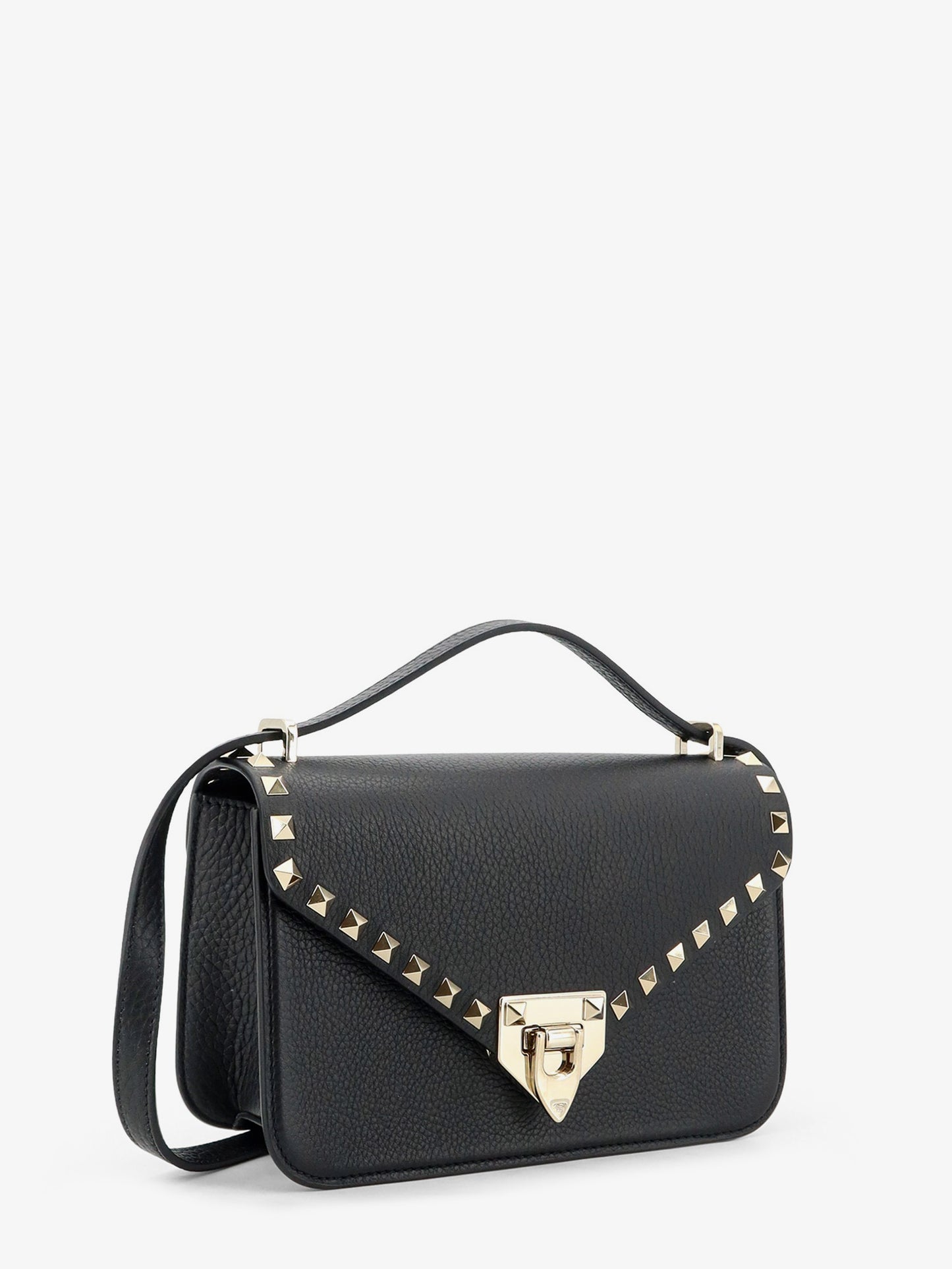 Rockstud leather crossbody bag with stud detail