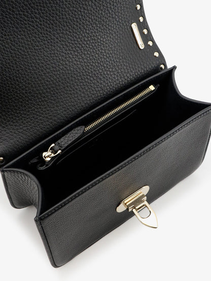 Rockstud leather crossbody bag with stud detail thumbnail
