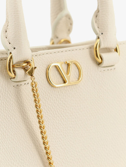 VLogo Signature Mini Leather Handbag thumbnail