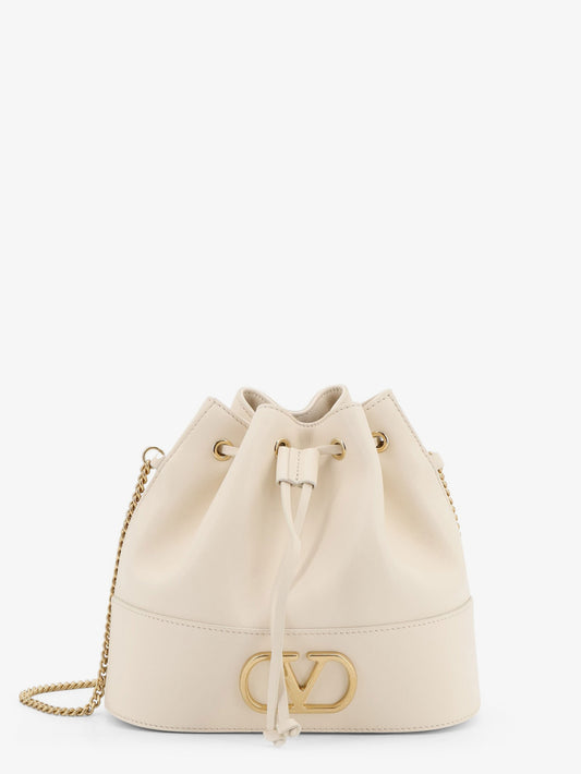 VLogo Signature Leather Bucket Bag