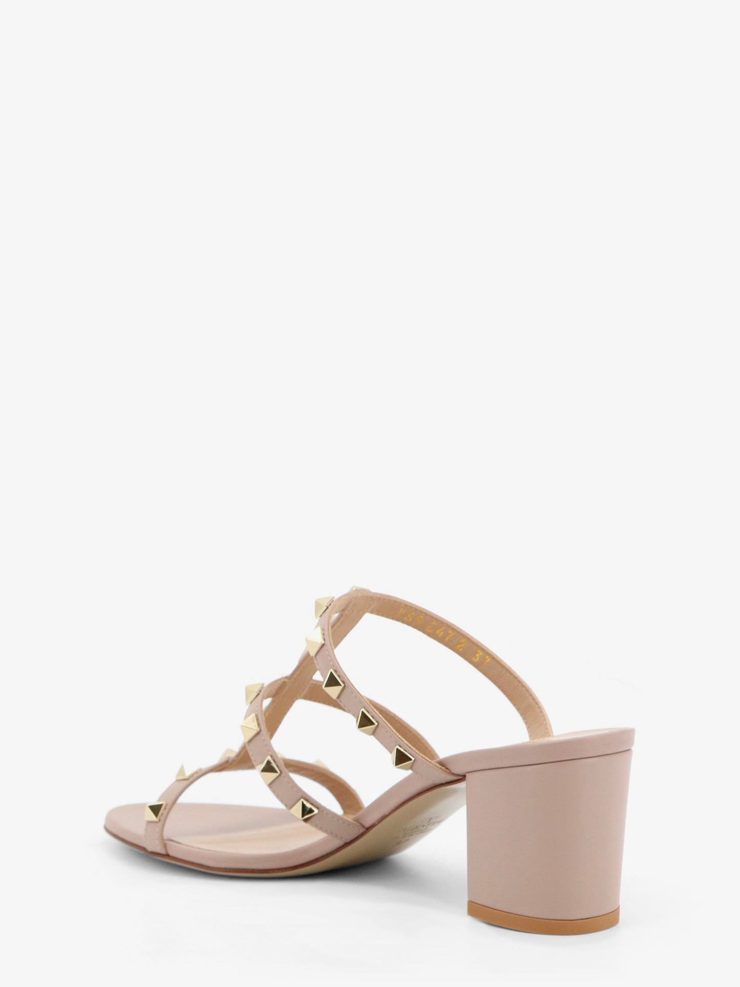 Rockstud leather sandals with iconic all-over studs