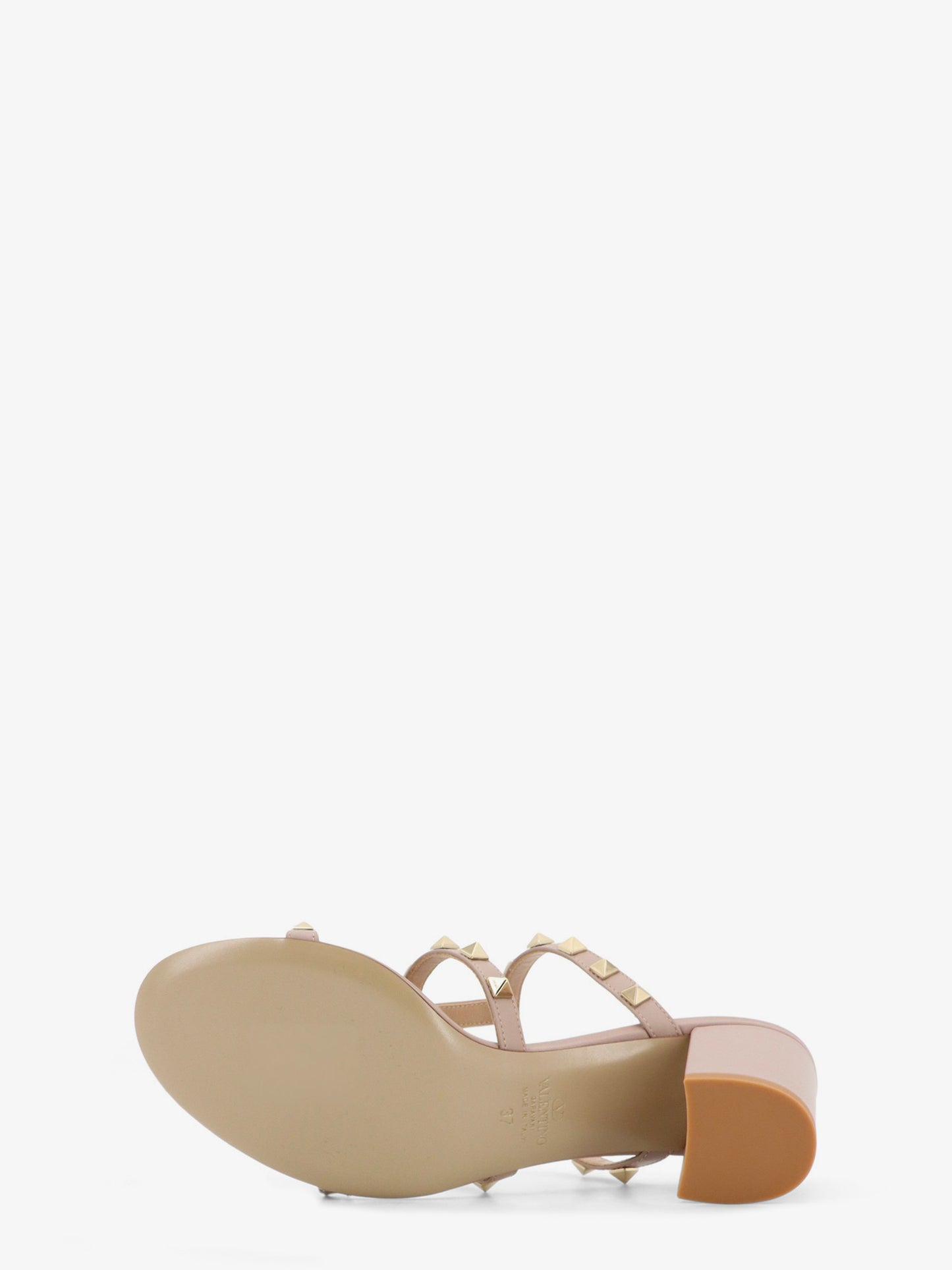 Rockstud leather sandals with iconic all-over studs