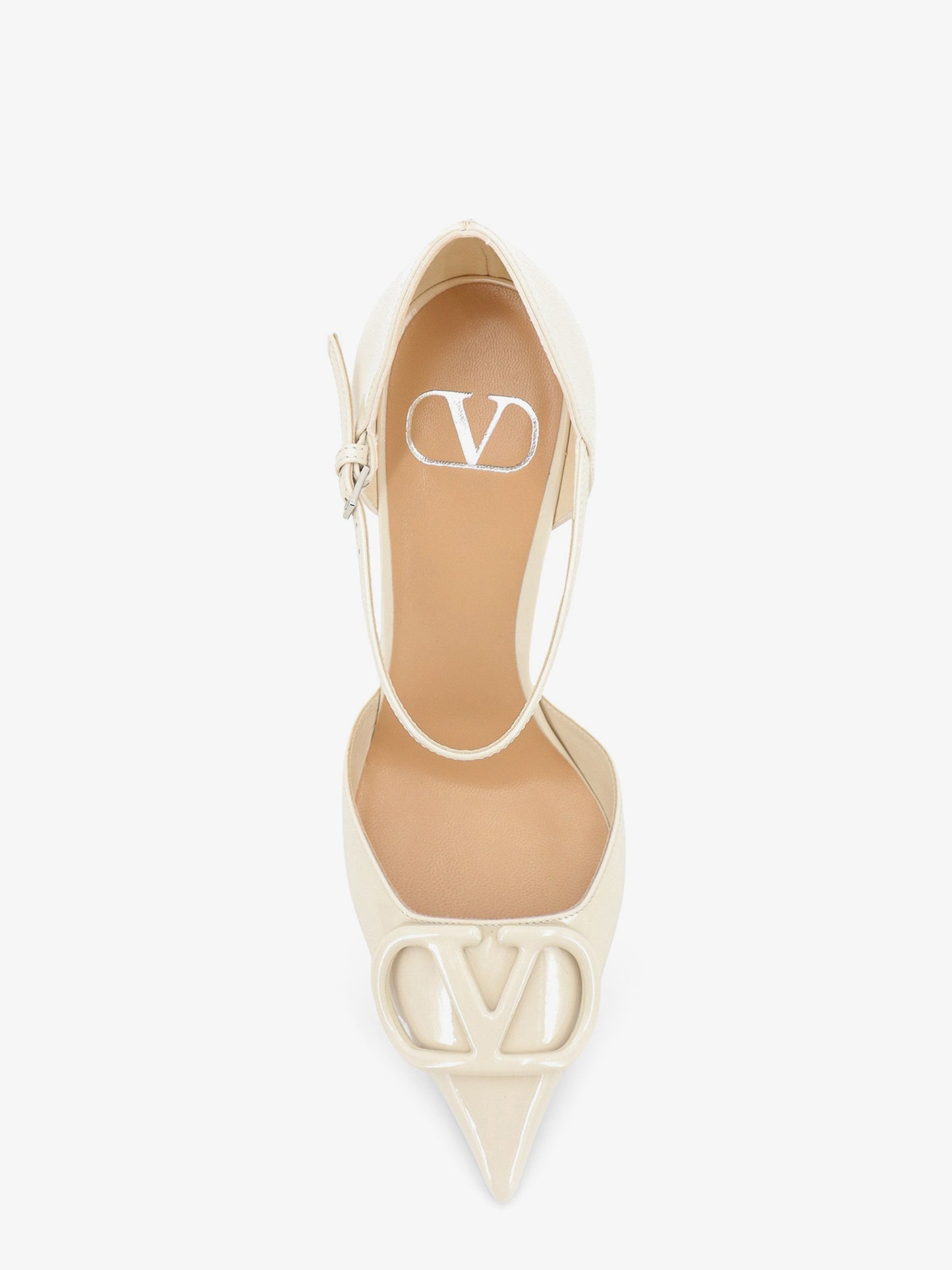 D'Orsay patent pumps with VLogo Signature