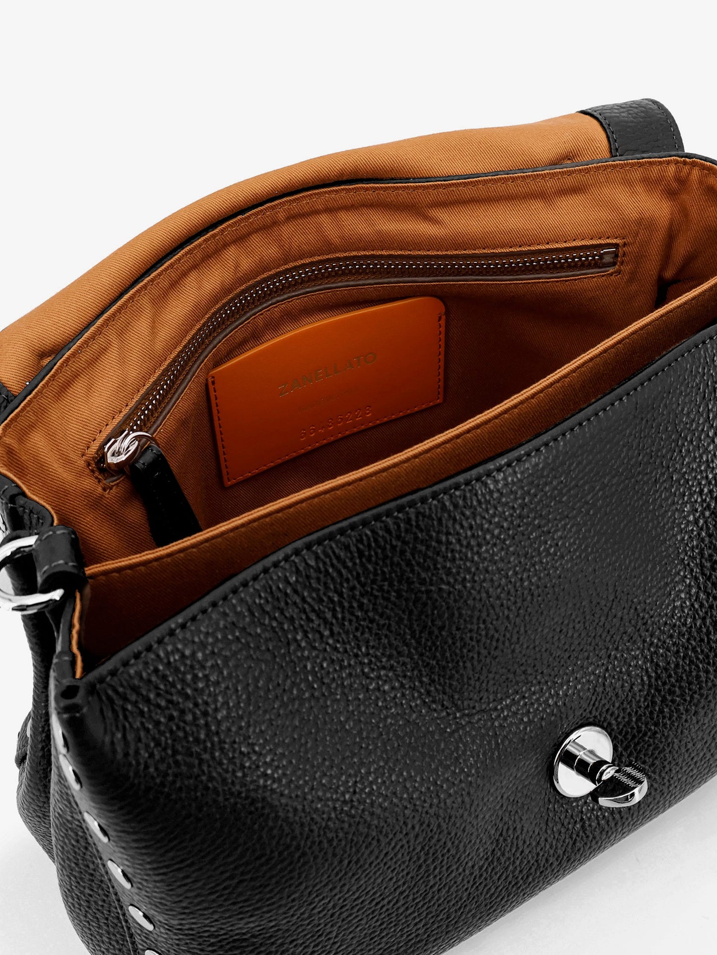 Postina® S textured leather crossbody bag