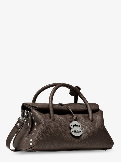 Dotta® Small Hammered Leather crossbody bag thumbnail