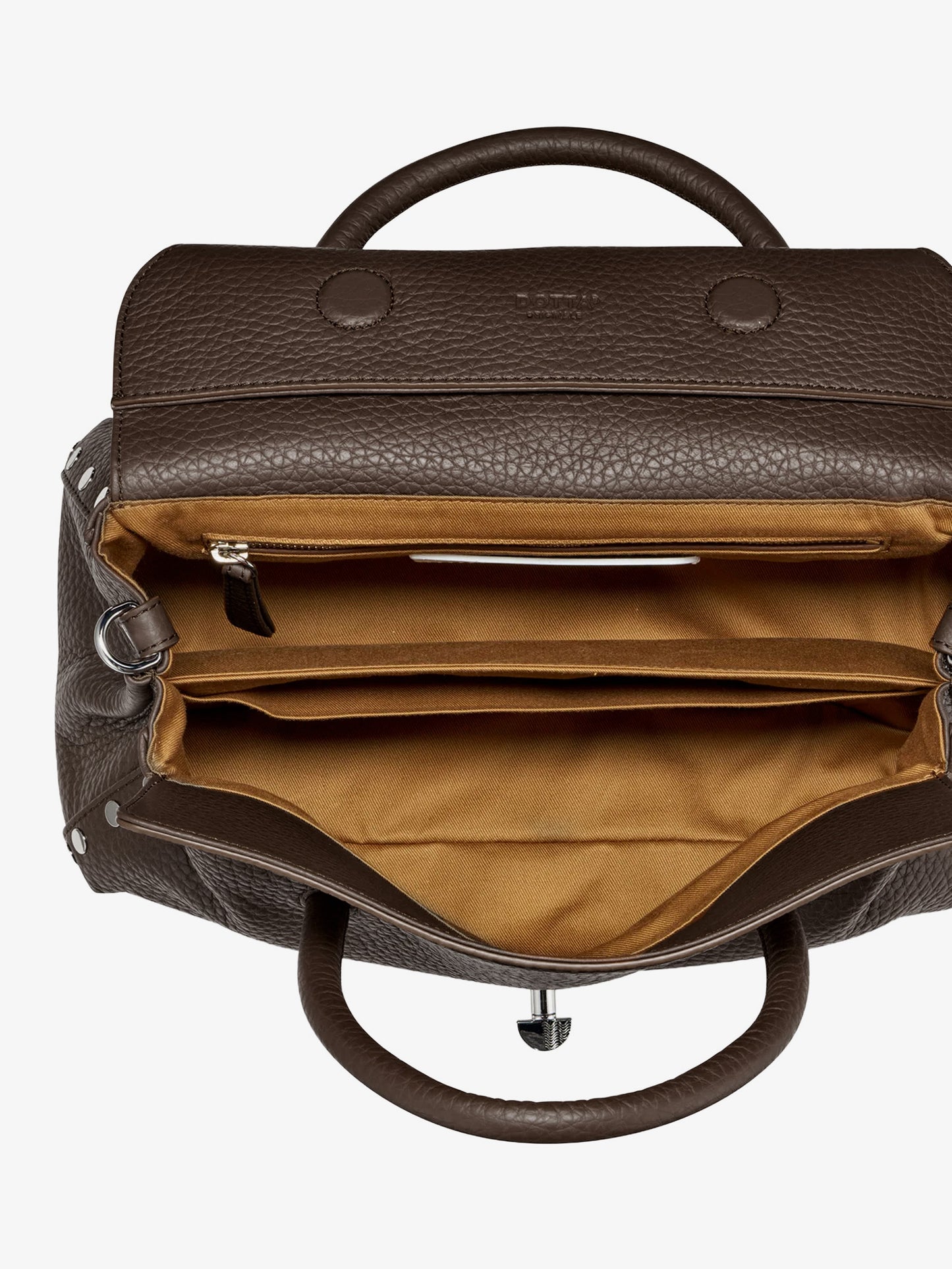 Dotta® Small Hammered Leather crossbody bag