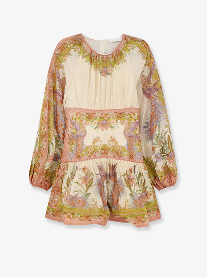 Indra cotton and silk mini dress thumbnail