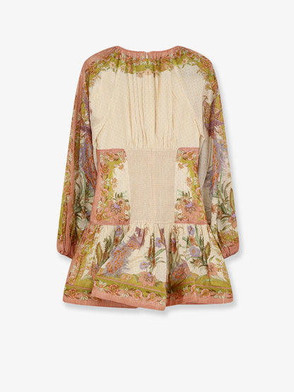 Indra cotton and silk mini dress thumbnail